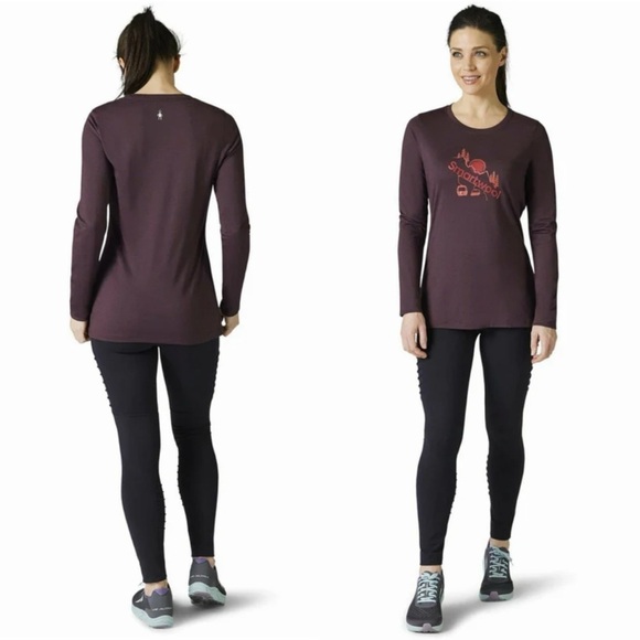 SMARTWOOL Merino Sport 150 in Chair Lift Graphic Size Large - Picture 2 of 10